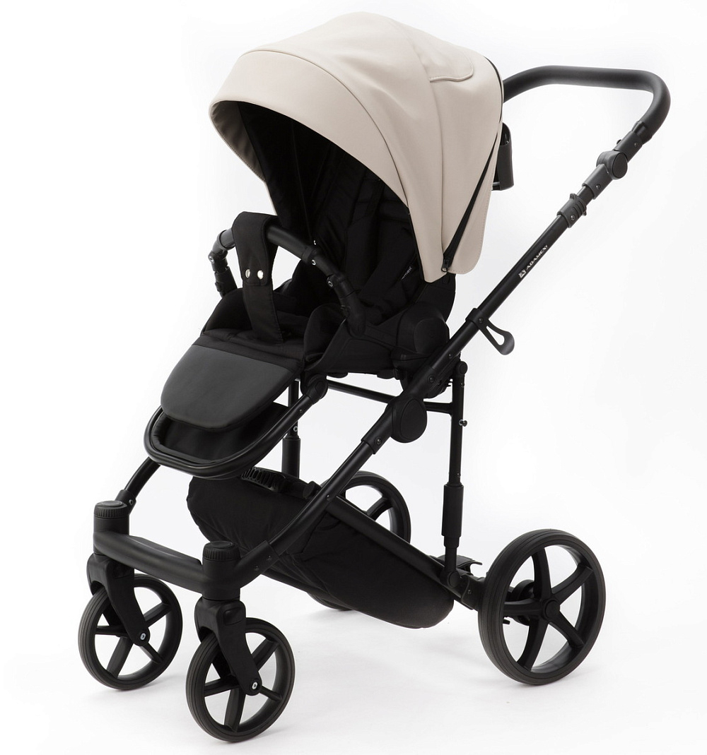 Детская коляска Adamex Zico Deluxe New 3 в 1 ZN-SA07 (СВЕТЛО-БЕЖЕВАЯ КОЖА)