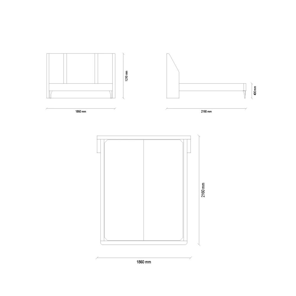 Основание без ящика 160x200 ENZAHOME NETHA EH22348