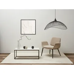 Фактурное панно с эффектом 3d minimalism, 60х60 см, белый\бежевый