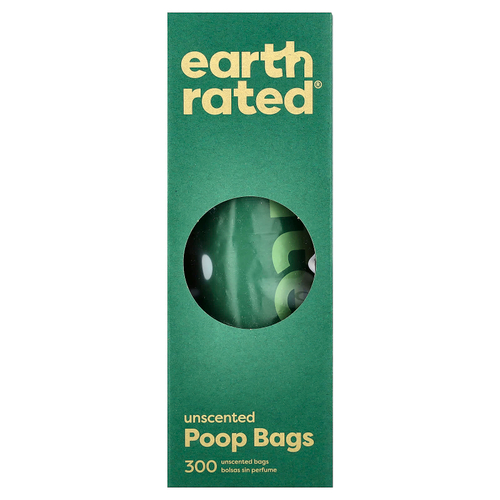 Earth Rated, Пакеты для отходов для собак, без запаха, 300 пакетов