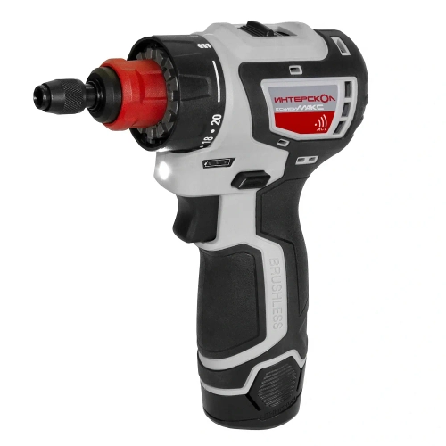 Бесщеточная профессиональная аккумуляторная дрель-шуруповерт ИНТЕРСКОЛ КомбиМАКС ДА-10/12В 36