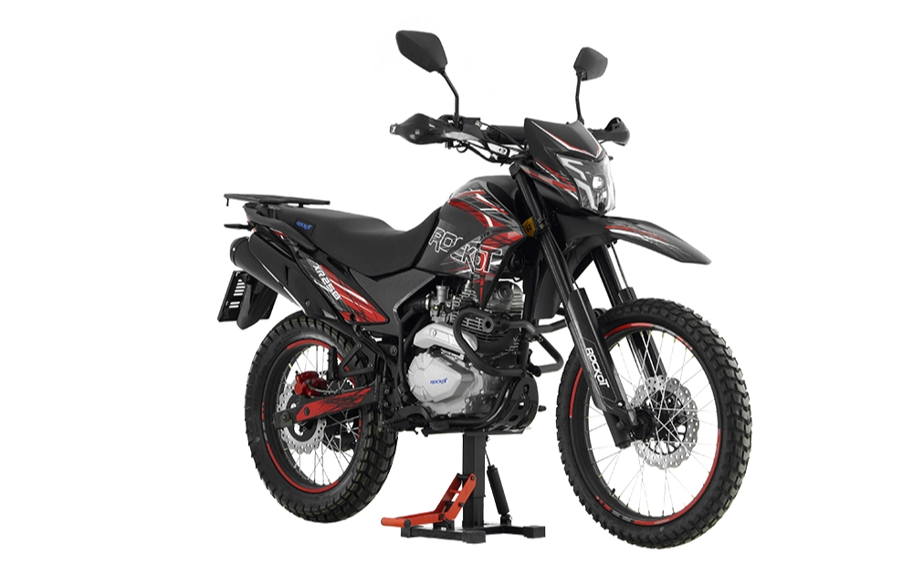Мотоцикл эндуро ROCKOT XR250 (черный/красный, 21/18, ЭПТС)