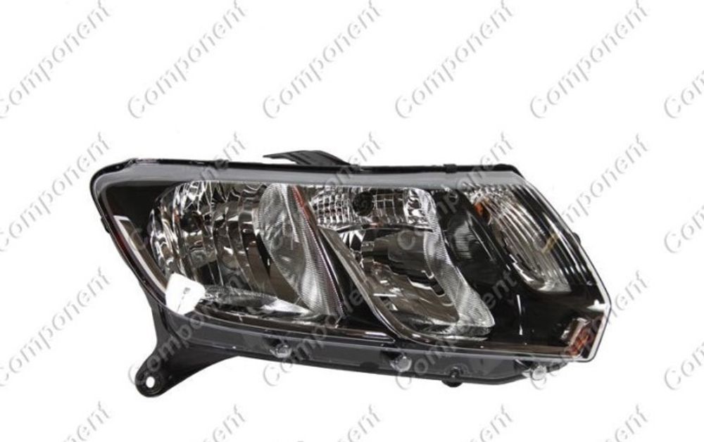 Фара Renault Logan Sandero прав. 2014-2017 г. /черная/ (COMPONENT)