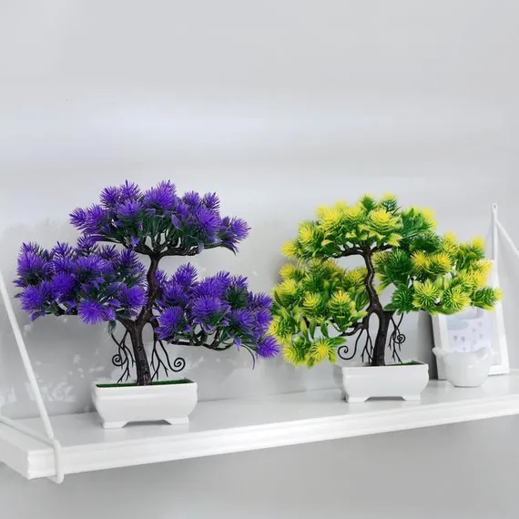 Бонсай в горшке "Мелкие пушистики" 26х24 см, микс