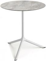 Стол ламинированный обеденный Scab Design Tripe Maxi, белый, каменный