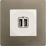 Рамка 1 пост светлая галька ETIKA Legrand