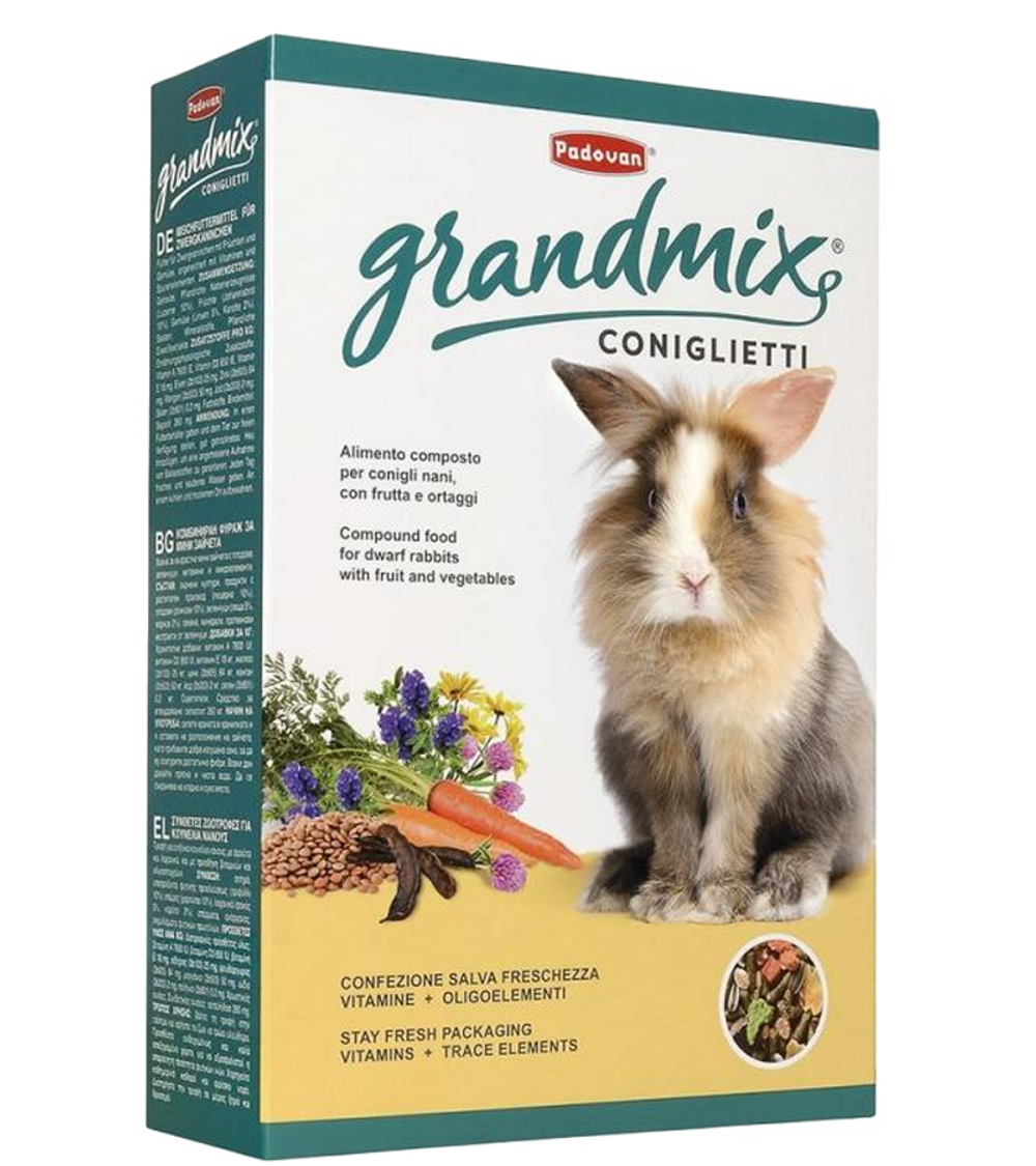 Падован GrandMix Сoniglietti Корм для кроликов 850гр.