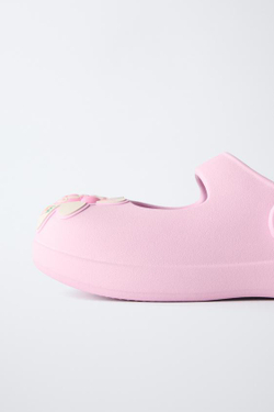ZARA ПРОРЕЗИНЕННЫЕ САБО MINNIE MOUSE © DISNEY, РОЗОВЫЙ