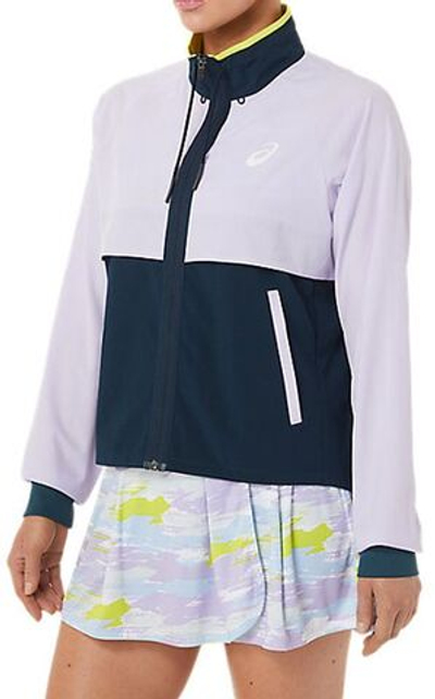 Женская Кофта теннисная Asics Womens Match Jacket - mursaki/french blue