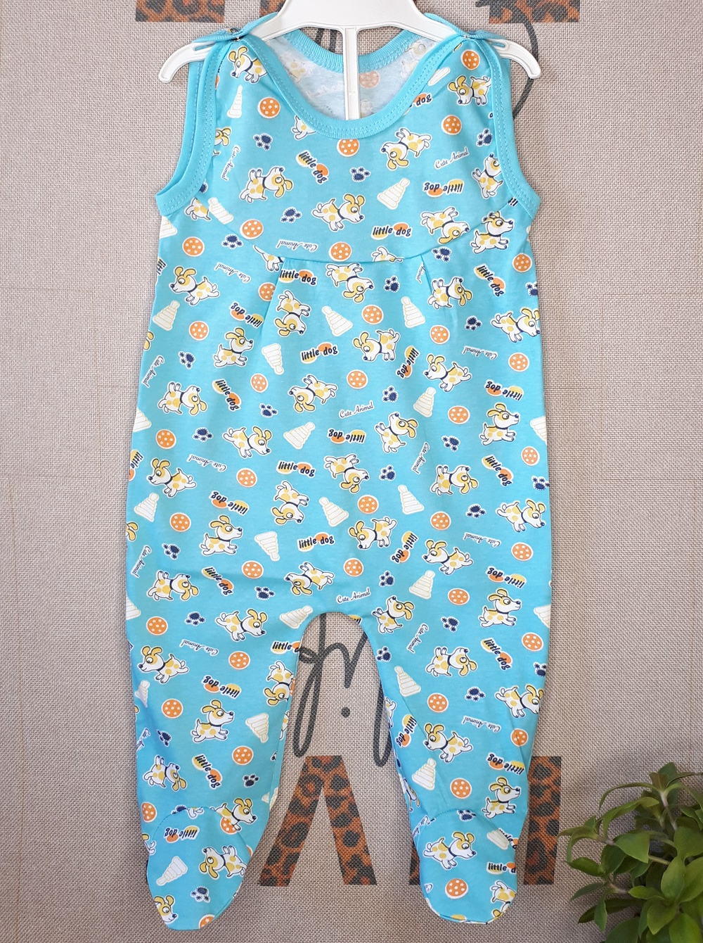 Полукомбинезон Little Dog (голубой)