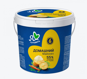 МАЙОНЕЗ Я ЛЮБЛЮ ГОТОВИТЬ ДОМАШНИЙ  55% 800МЛ ВЕДРО