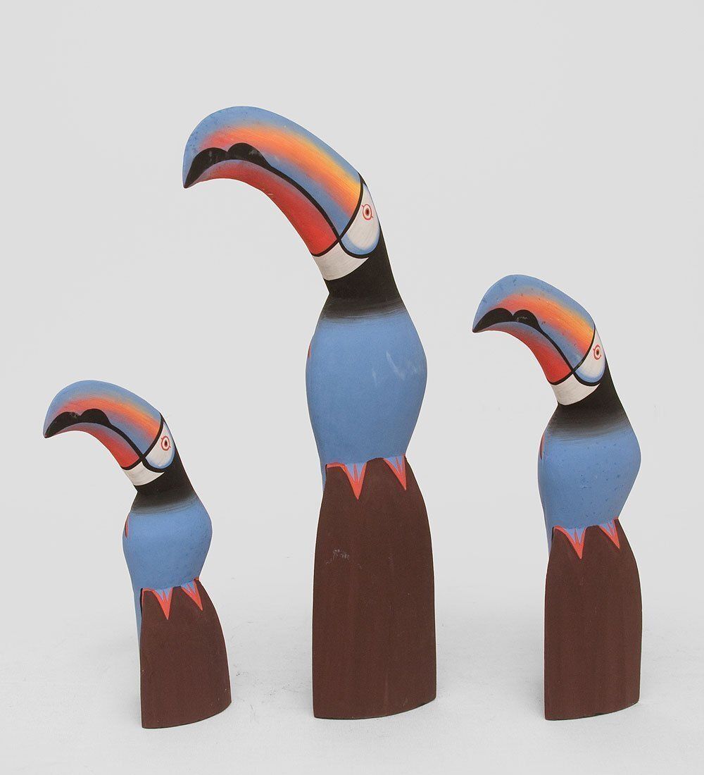 Decor and Gift 90-092 Статуэтка «Голубой Тукан» набор из трех 40,30,20 см