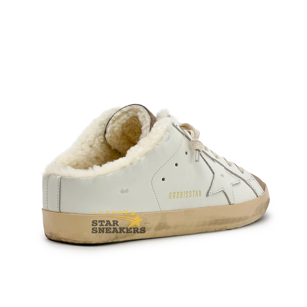 Кеды женские с мехом Golden Goose Superstar