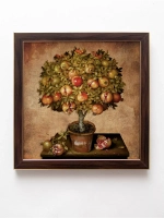 Картины на стену интерьерная на холсте 4 шт, 23*23 см