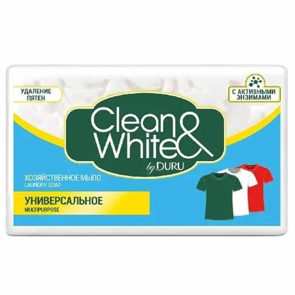 Мыло хозяйственное Duru Clean&White 2*120 гр
