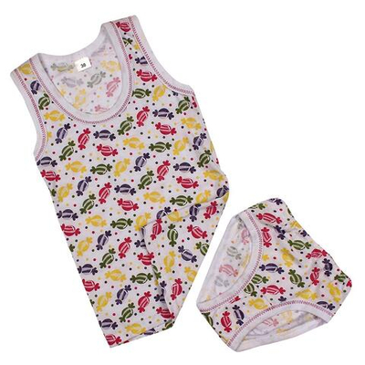 Комплект майка+трусы для девочек "Figures" SM243 р.86 Мультиколор, 1 шт.