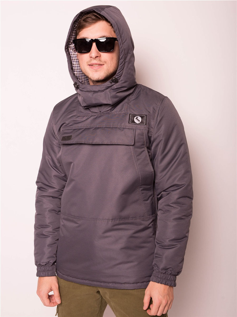 Анорак зимний мужской Город Горький темно-серый