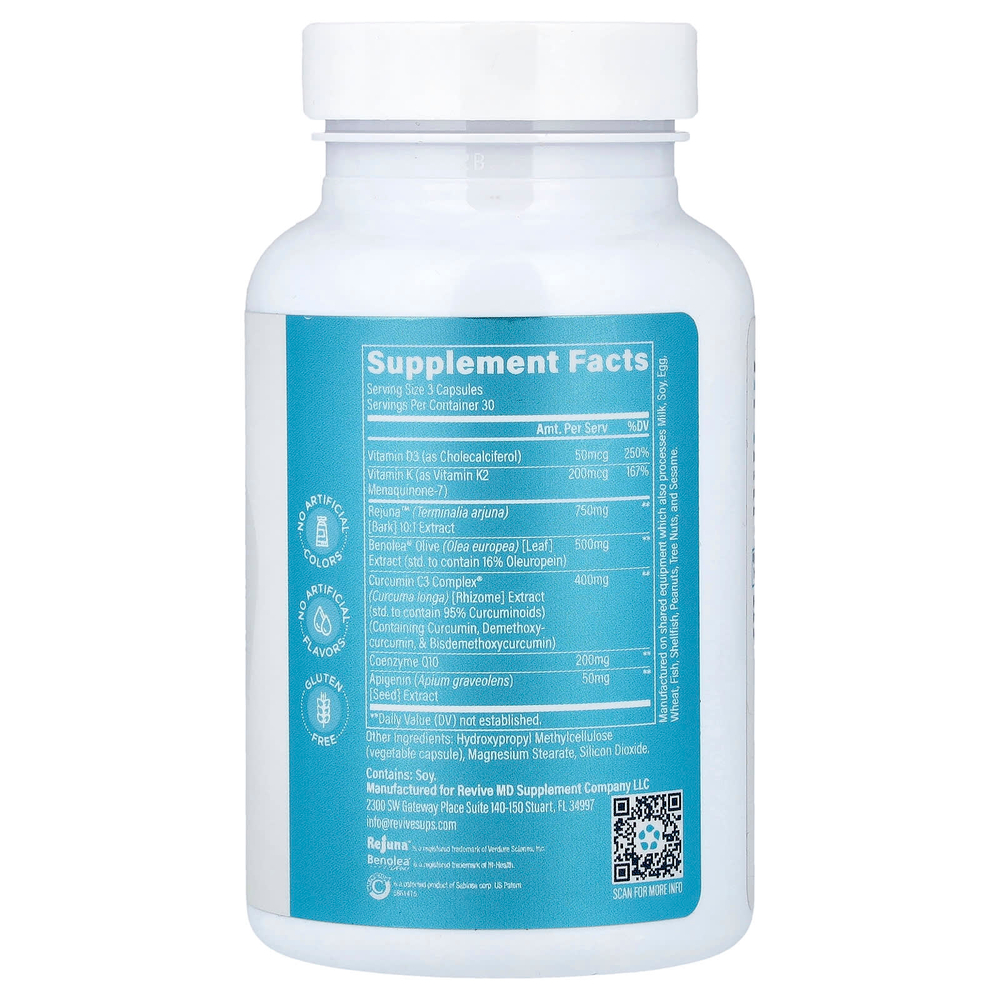 Revive, Heart, 90 вегетарианских капсул