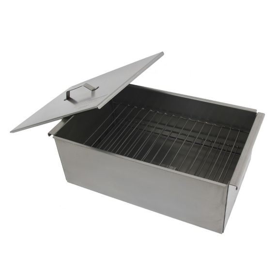 Коптильня двухъярусная Тонар с поддоном для сбора жира 450х280х170 (сталь 1,5 мм) (К-002)