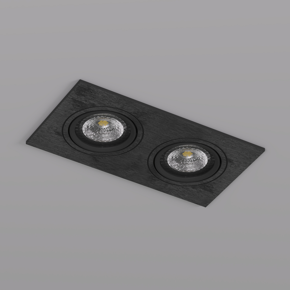 DK3022-BK Встраиваемый светильник, IP 20, 10 Вт, GU5.3, LED, черный, пластик