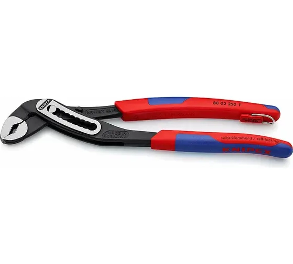 KNIPEX ALLIGATOR клещи переставные, 50 мм (2"), под ключ 46 мм, 250 мм, серые, 2К ручки, шт