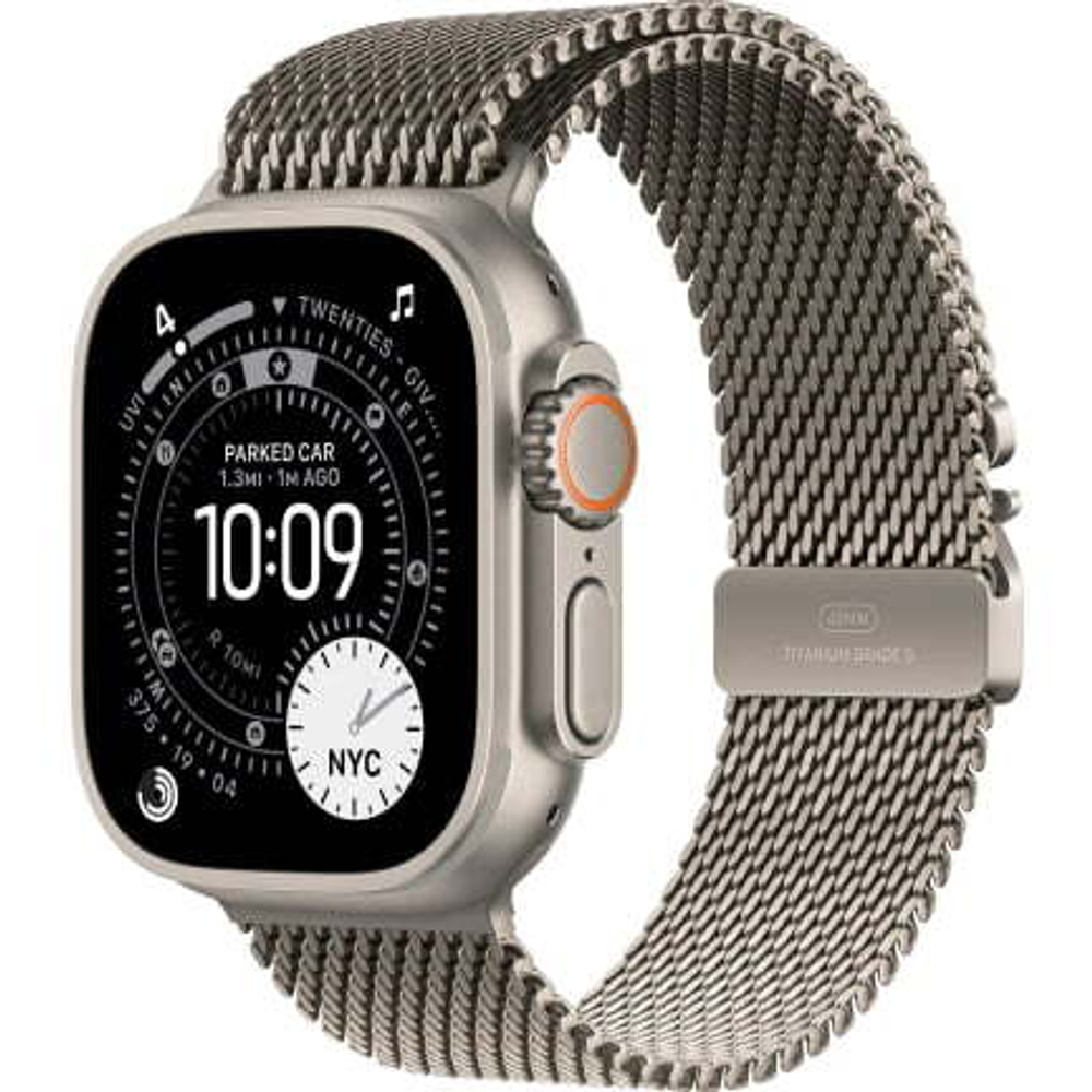 Apple Watch Ultra 3 (2025) 49mm Titanium Case / Natural Titanium Milanese Loop
