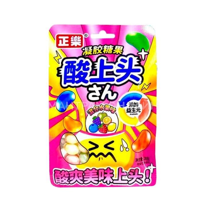 Жевательные бобы в кислой фруктовой глазури 28 г