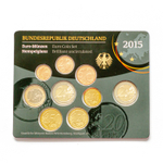 Germany 2015 Year Set (F: Stuttgart) + 2 Euro "Hessen: Frankfurter Paulskirche"