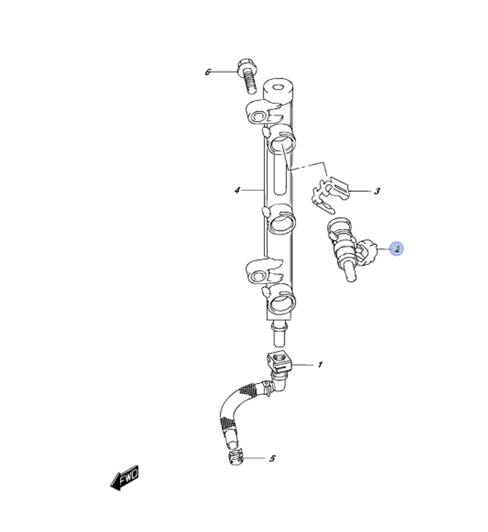 Форсунка топливная Suzuki DF 25-30A