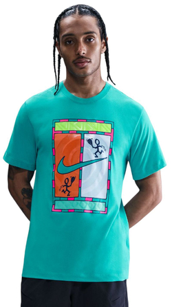 Теннисная футболка Nike Court Dri-FIT Logo - dusty cactus