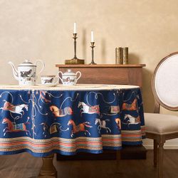 СКАТЕРТЬ КРУГЛАЯ "PASSAGE"150 СМ ,БЕЖЕВЫЙ, 100% ХЛОПОК ,ТВИЛ