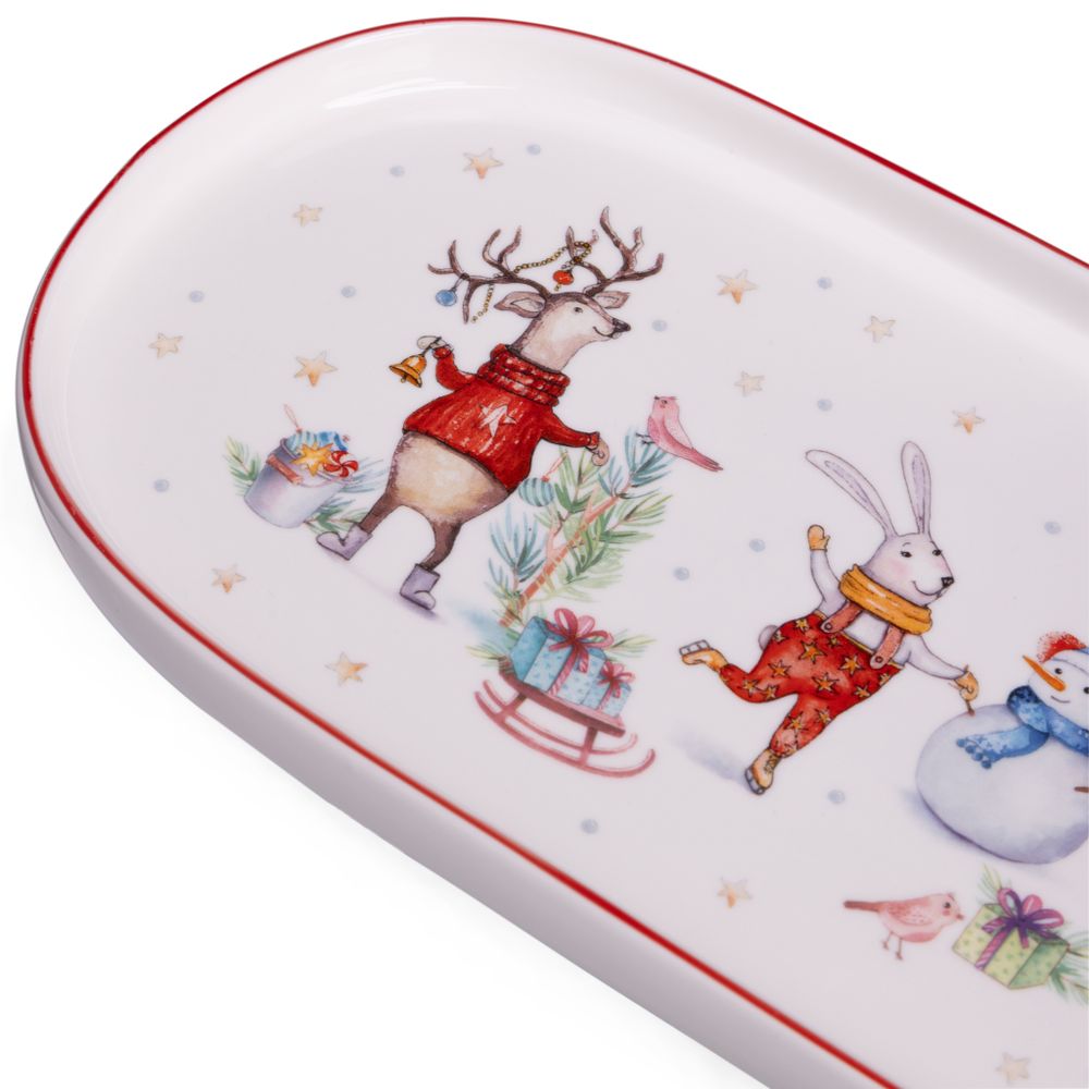 БЛЮДО ОВАЛЬНОЕ LEFARD "WINTER STORY" 34*14,5 СМ (КОР=12ШТ.)