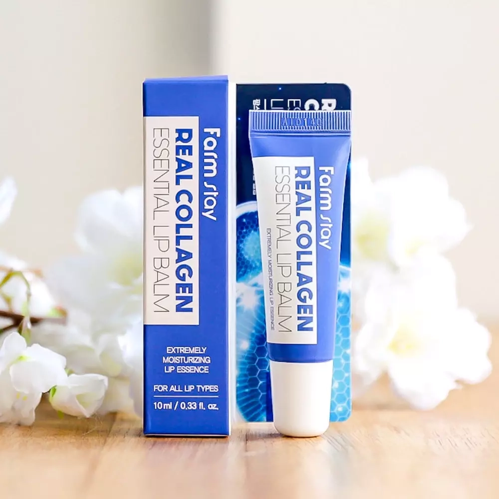 Бальзам для губ суперувлажняющий с коллагеном FarmStay  Real essential lip balm (10мл)