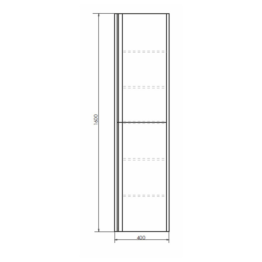 Comforty. Шкаф-колонна "Эдинбург-40" бетон светлый