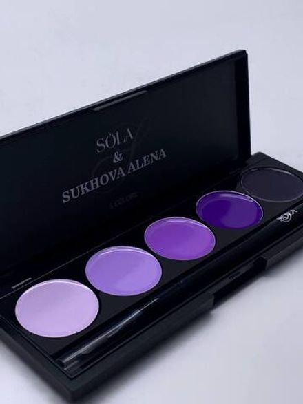SoLa & Sukhova Alena Гель-лак Palette 19 Gradient Ametist, 5 цветов, 25мл