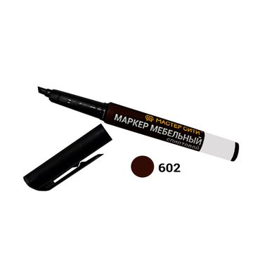 Маркер мебельный спиртовой, МАСТЕР-СИТИ, 3 мл, 611 Каштан