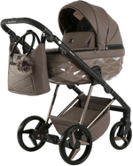 Детская коляска Adamex Quantum Superstar Deluxe 2 в 1 Q-STAR151-K (КОР.КОЖА+КОР.ДНО+КОР.РАМА)