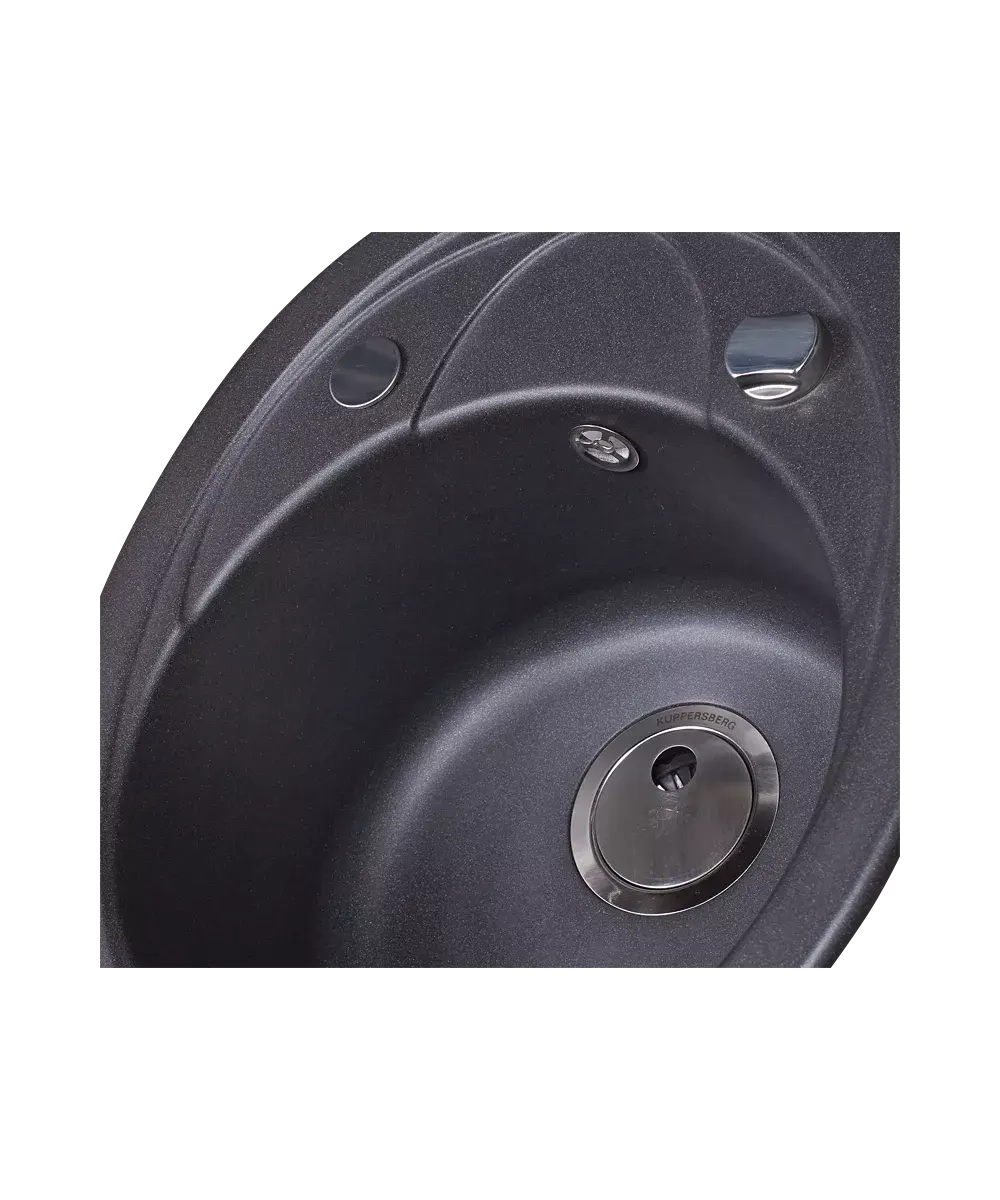 Кухонная мойка Kuppersberg CAPRI 1B1D BLACK METAL фото 2