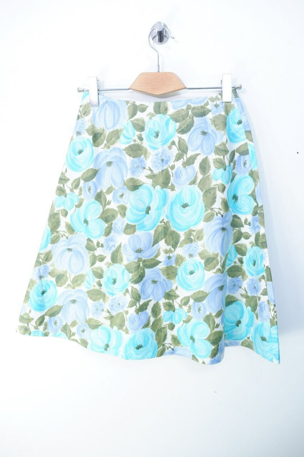 Юбка с принтом цветов 44 размер