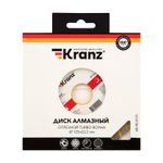 Диск алмазный отрезной Турбо волна 125x22,2x2x10мм KRANZ
