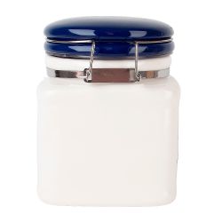 Банка для сыпучих продуктов (клипс) " " 11,5х9,5х11,5см v=480мл (подарочная упаковка)