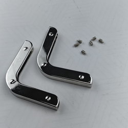 Уголки для сумки скругленные Серебро