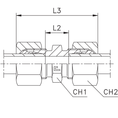 Соединение P DL08 14х1.5 (в сборе)