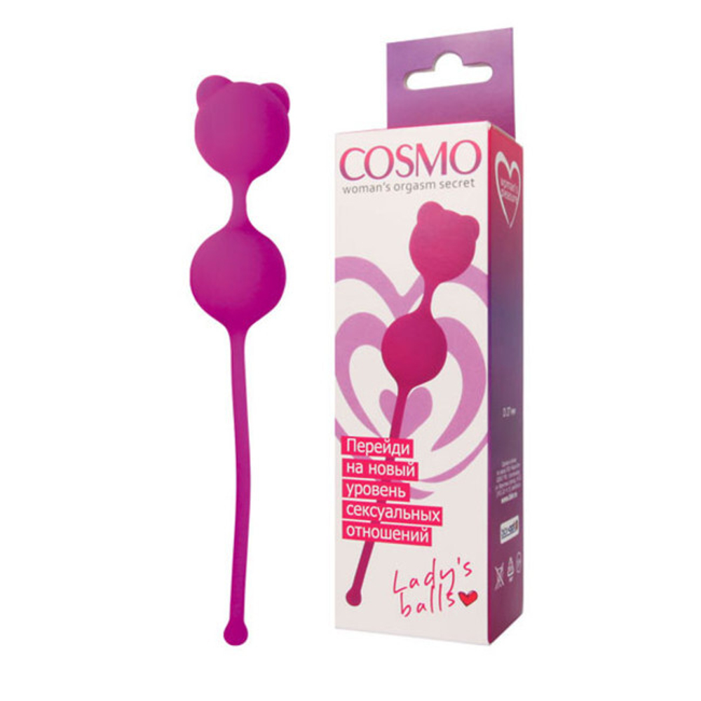 Тяжелые шарики в силиконовой оболочке Cosmo ( фуксия ) 2,6 см (Цвет: фуксия)