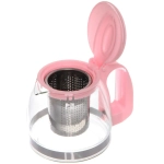 Чайник заварочный стеклянный 700мл «Ассорти», микс цветов