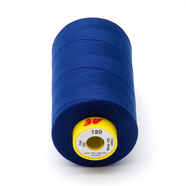 Нитка Gutermann Mara 120 (5000 метров), 1 боб., универсальная | 232 кобальт