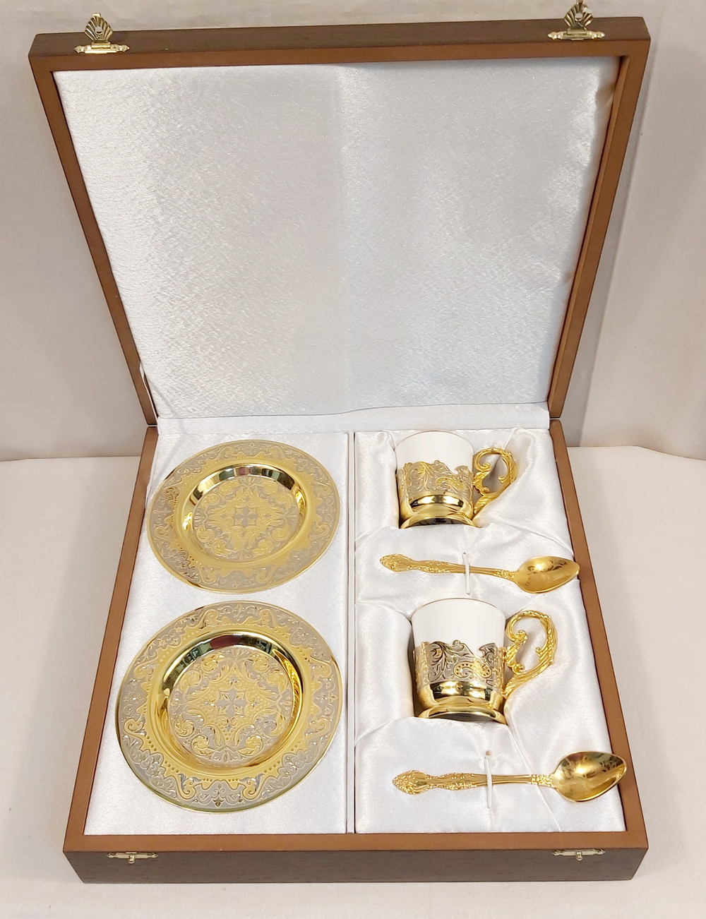 Набор кофейный на две персоны "Уральские узоры-3"