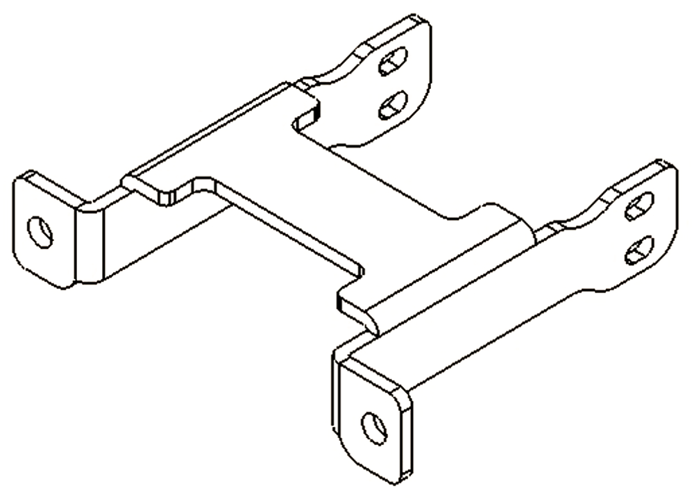 Cкоба-усилитель пластин оси X нижняя Restart