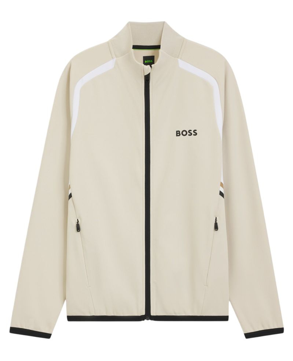 Куртка теннисная BOSS TOC Spin Full Zip - light beige