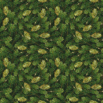 Бумага упаковочная 50х70 см «Веточки хвои» (1 лист)